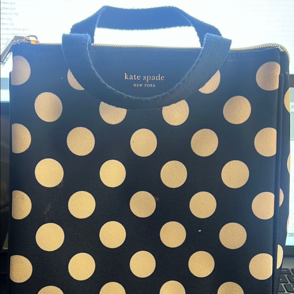 Kate Spade Black and Cream Polka Dot Women's Bag